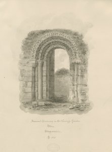 Stone - Puerta antigua en el jardín de la vicaría de John Buckler