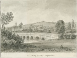 Puente de Piedra sobre el Río Trent de John Buckler