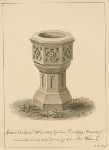 Surrey - Tooting - Fuente en el Jardín del Reverendo Sr. Lord, 1827 de John Buckler
