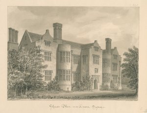 Sussex - Lewes - Glynde Place, 1830 de John Buckler
