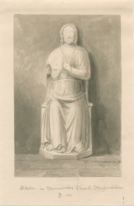 Iglesia de Swynnerton - Estatua de Jesucristo de John Buckler