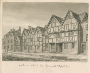 Tamworth - Casas Antiguas en Church Street de John Buckler