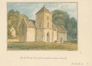 Wiltshire - Iglesia de Berwick Saint Leonard, 1817