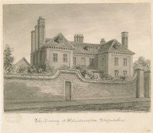 Wolverhampton - La Casa del Deán: dibujo en sepia