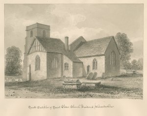 Worcestershire - Droitwich - Iglesia de San Pedro, 1833 de John Buckler