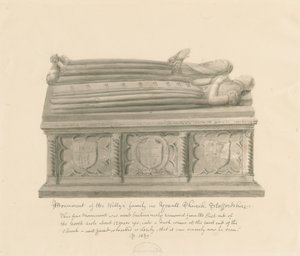Iglesia de Yoxall - Monumento de la familia Welly de John Buckler