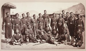 Equipo de bayoneta del 4º Regimiento Goorkha, 1878