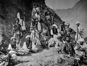 Jefes y khanes de Khyber, 1878-79 de John Burke