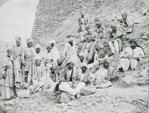 Jefes y Khans de Khyber, Fuerte Jamrud, Frontera Noroeste, circa 1878 de John Burke