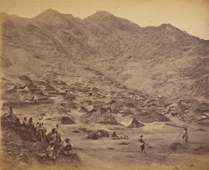 Aldea y campamento kutchi (gitano) cerca de Dakka de John Burke