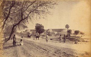 Fuerte de Peshawur y alrededores, desde la Cárcel de John Burke