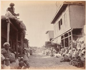 Escena de calle, Jalalabad 1879 de John Burke