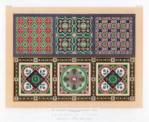 Azulejos encáusticos, siglo XIX de John Burley Waring