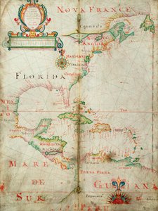 Carta del Atlántico occidental de John Burston