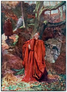"Cristiano y Esperanzado dejan a Ateo riendo" de "El Progreso del Peregrino de Este Mundo, Al Que Está por Venir" por John Bunyan de John Byam Liston Shaw