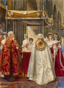Coronación del Rey Eduardo VII y la Reina Alejandra, 1904 de John Byam Liston Shaw