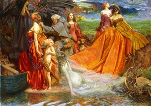 "Ahora es el año peregrino la carga del otoño" de John Byam Liston Shaw