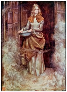 "El rociador del evangelio" de "El progreso del peregrino desde este mundo, hasta el que está por venir" de John Bunyan de John Byam Liston Shaw