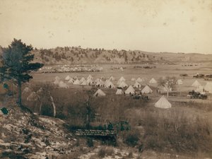 Campamento del General Brook cerca de Pine Ridge de John C. H. Grabill