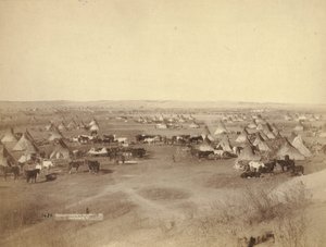 Campamento indio hostil, 1891 de John C. H. Grabill