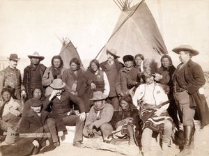 Jefes indios y funcionarios de EE.UU. en Pine Ridge, 1891 de John C. H. Grabill