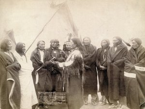 Jefes indios en Deadwood, Dakota del Sur, 1891 de John C. H. Grabill