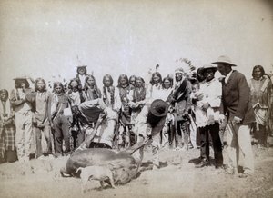 Desollando carne, 1891 de John C. H. Grabill