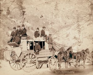 El Carruaje de Deadwood Viajando en Dakota del Sur de John C. H. Grabill