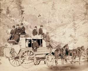 La diligencia del Viejo Oeste Deadwood de John C. H. Grabill