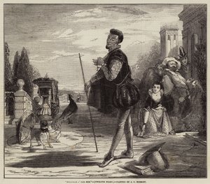 Malvolio en el sol, Noche de Reyes de John Callcott Horsley