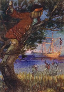 Ilustración para La isla del tesoro de John Cameron