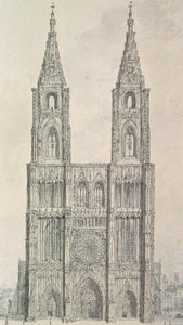 Fachada oeste de la Catedral de Estrasburgo de John Carter
