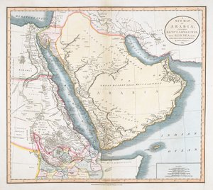 Un Nuevo Mapa de Arabia, incluyendo Egipto, Abisinia, el Mar Rojo amp; c. amp; c. de las últimas Autoridades.