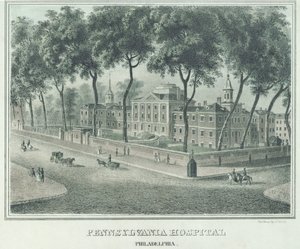 Hospital de Pensilvania, 1838 de John Caspar Wild