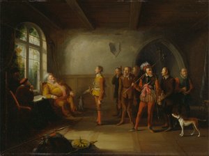 Falstaff y los reclutas, de "Enrique IV, Parte II" de John Cawse