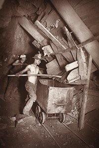 Un molino en la mina 412, Dolcoath, ilustración de 