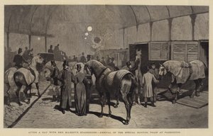 Después de un Día con los Perros de Caza de Su Majestad, Llegada del Tren Especial de Caza a Paddington de John Charles Dollman
