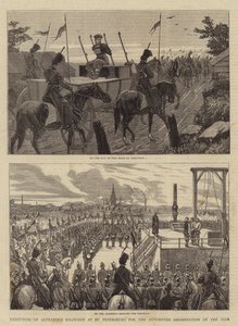 Ejecución de Alexander Solovieff en San Petersburgo por el intento de asesinato del Zar de John Charles Dollman