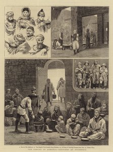 La Hambruna en Armenia, Bocetos en Diarbekir