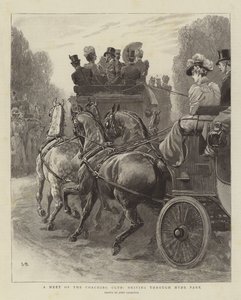 Encuentro del Club de Carruajes, conduciendo por Hyde Park de John Charlton
