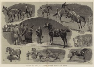 Notas en la exposición de la Sociedad de Caballos de Hackney de John Charlton