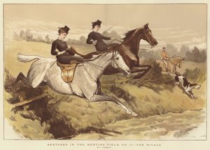 Bocetos en el campo de caza, No II, los rivales de John Charlton