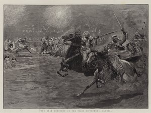 Los jinetes árabes en el Hipódromo de París, Olympia