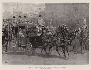 La procesión de la novia saliendo de Marlborough House