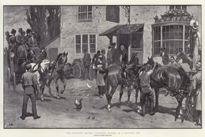 La temporada de carruajes, cambiando caballos en una posada de John Charlton