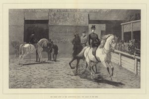 El espectáculo ecuestre en el Salón de Agricultura, los árabes en el anillo de John Charlton
