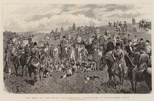 La Reunión de los Sabuesos de Devon y Somerset en Hawkcombe Head