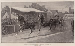 La venta de los caballos del rey en Wolferton, un par en tándem