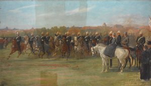 Los Voluntarios de Shanghái en una Revista, 1892 de John Charlton