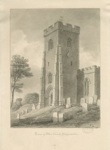 Iglesia de Alton - Torre, 1841 de John Chessell Buckler